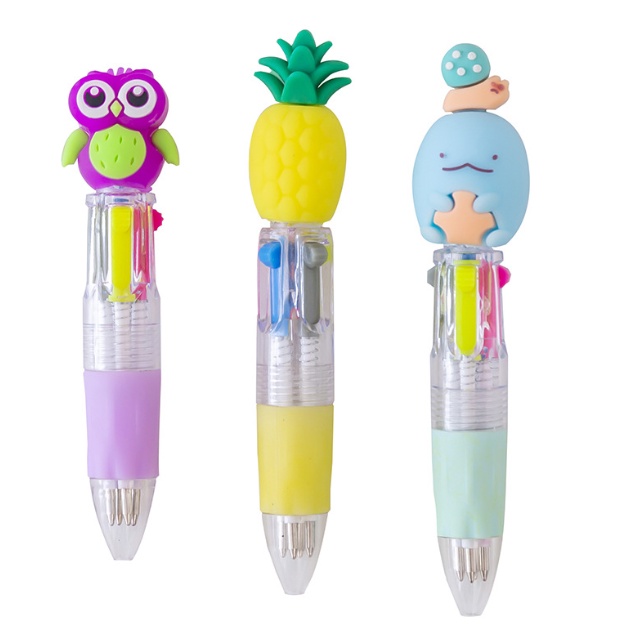 

J2 - Pulpen gel unik 4 warna motif lucu