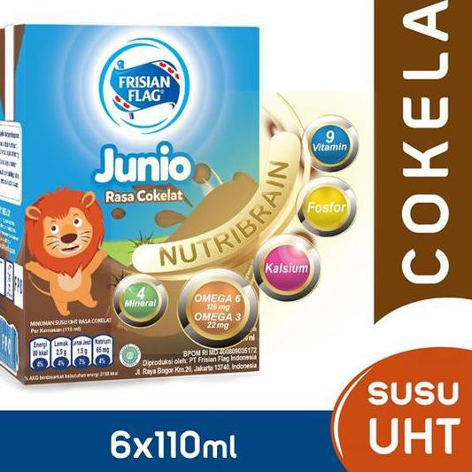 

Gratis Ongkir!! KODE-491 Frisian Flag Junio UHT Chocolate 110 ml [12 Pcs]