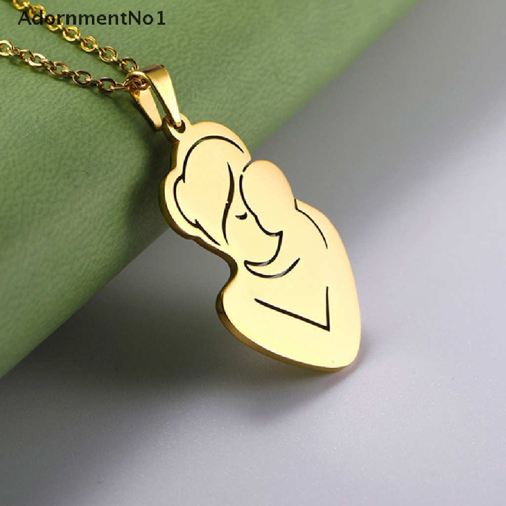 (AdornmentNo1) Kalung Rantai Stainless Steel Motif Tulisan Mother 's Day Untuk Wanita / Hadiah