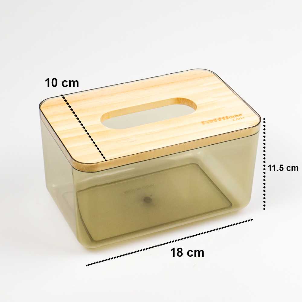 (100%BARANG ORI) TaffHOME Kotak Tisu Kayu Nordic Minimalist Tissue Box Small - ZJ011