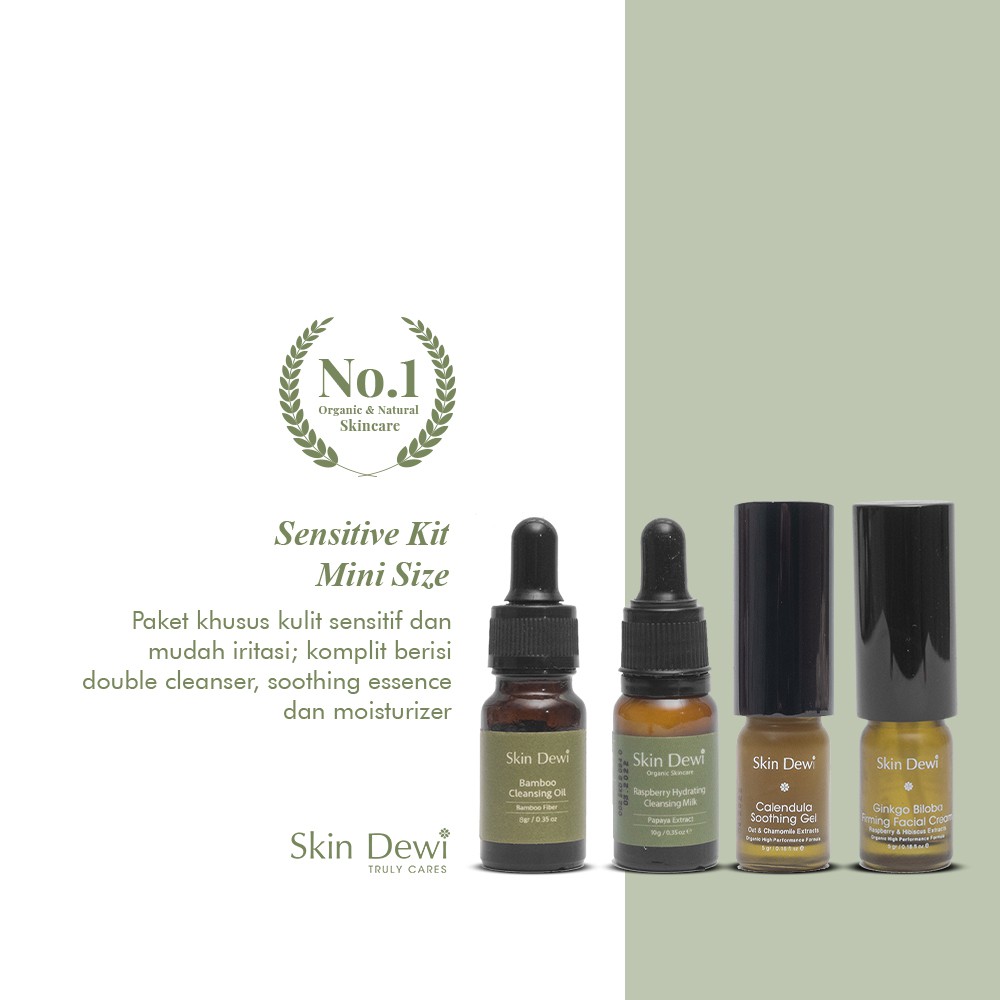 

Skin Dewi Sensitive Kit for Sensitive Skin (Mini Size) (Skincare Organic)
