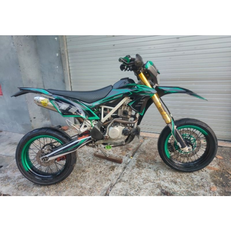 DEKAL STICKER DECAL KLX D-TRACKER SIMPLE CUSTOM