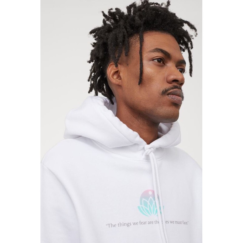 Hoodie H&M Spirit of Blossom White