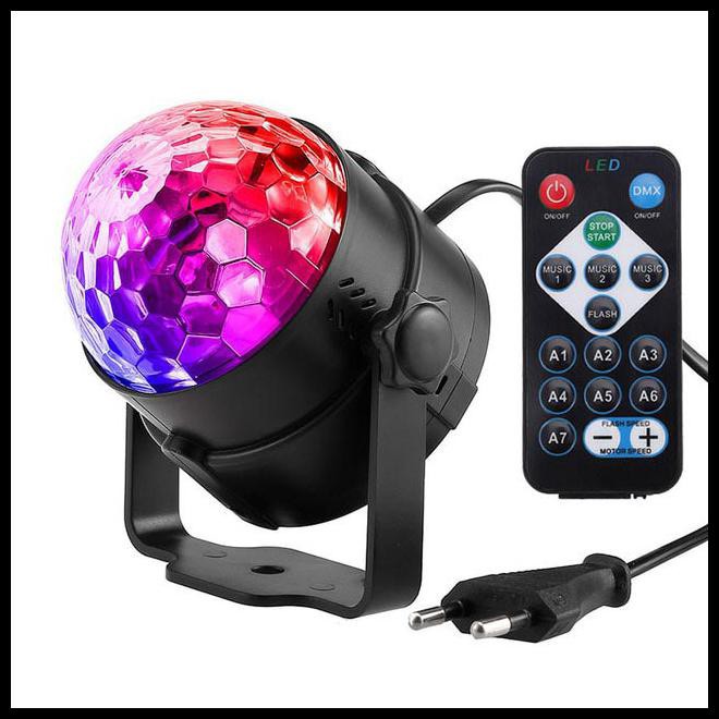 GRATIS ONGKIR AGM PROYEKTOR LED LAMPU DISCO + REMOTE CONTROL EU PLUG CY-LV-RG MULTI-COLOR Grab