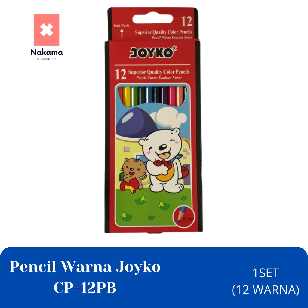 

Pensil Warna Joyko 12 Colour CP-12 PB