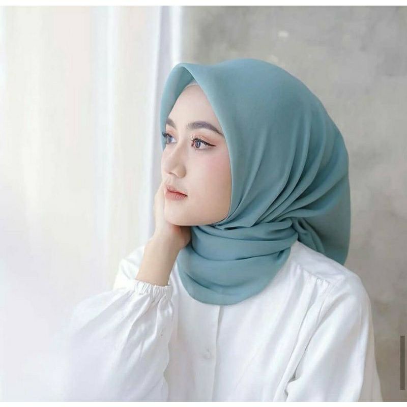 50 warna BELLA SQUARE JILBAB SEGI EMPAT POLLYCOTTON-bella wardah