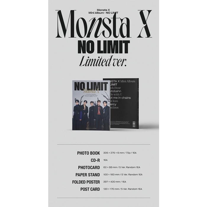 (Limited) MONSTA X - 10th Mini Album NO LIMIT