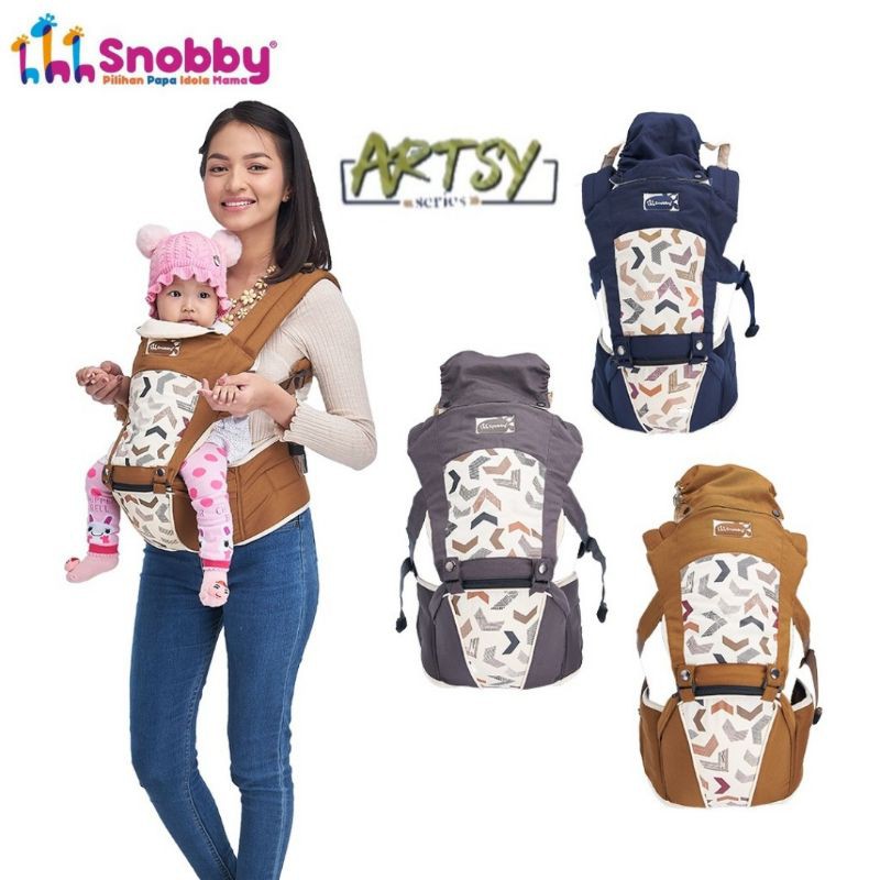 Snobby Gendongan Hipseat 6 Posisi Saku Print Artsy Series