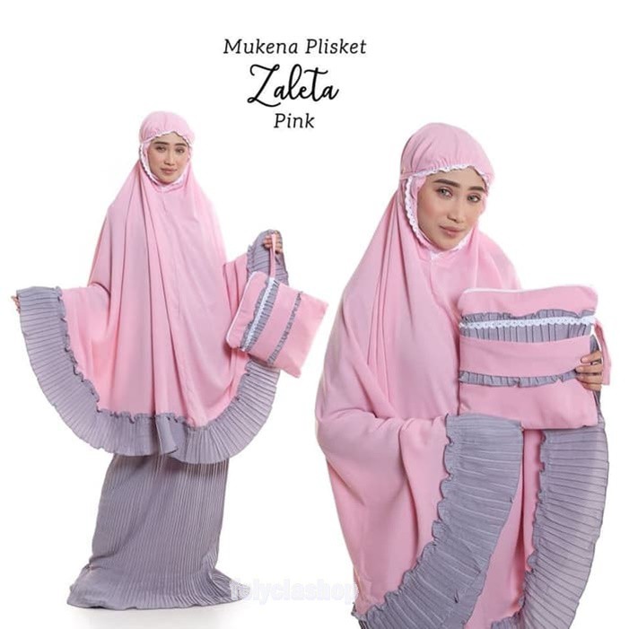 MUKENA PLISKET,MUKENA PLISKET RENDA,MUKENA TALI IKAT