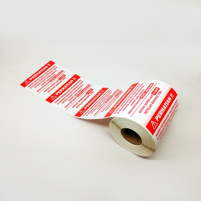 

Sticker Label Perhatian Video Unboxing 6 x 8 cm Stiker Packing Pengiriman OlShop (1 roll / 300 pcs)