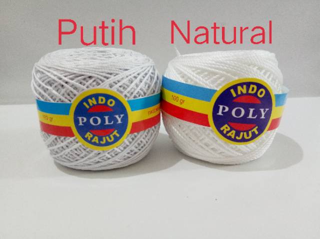 (Part 1) Benang Rajut Poly Indo / Polyindo / Poli Indo / Poly Indo 100gram