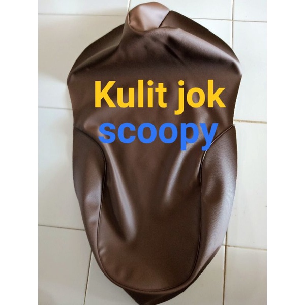 Kulit jok Original/cover jok Honda Scoopy coklat/Scoopy old