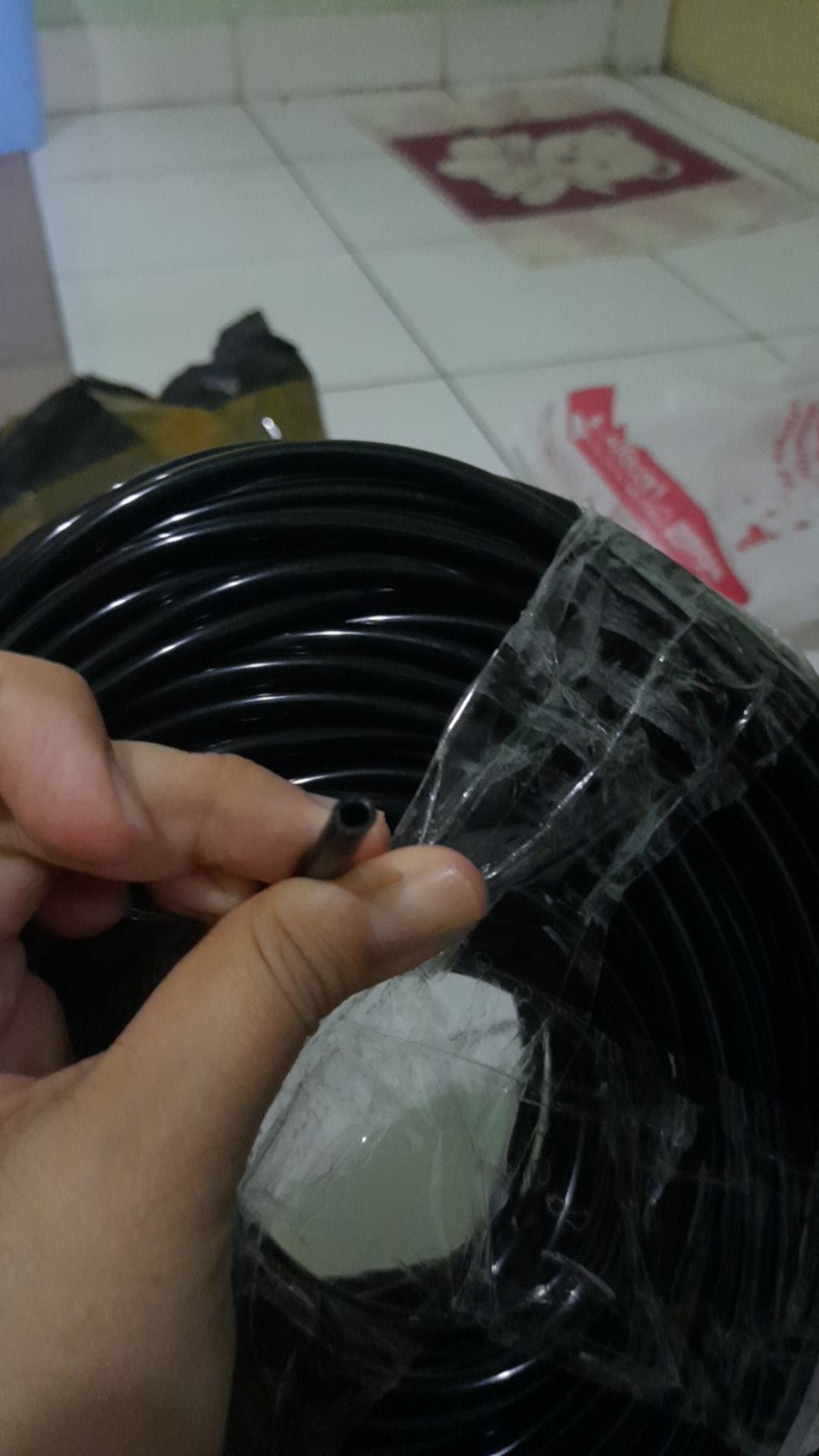 Selang Pe 3 X 5mm Alat Siram Hose Irigasi Hidroponik Fertigasi Sprayer Hdpe Taman Kebun Kran Air