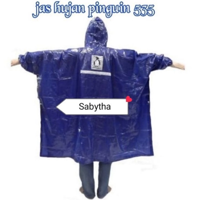Jas Hujan Ponco Lengan Kelelawar Penguins Pinguin P-535 Ponco Motor - Ponco Celana 369