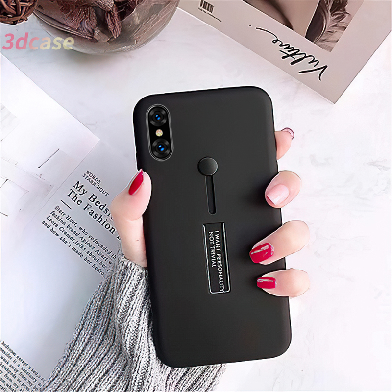 Iphone 6 6S 7 8 Plus Iphone 11 7Plus 8Plus 6Plus 6SPlus X XS SE 2020 Simple Black Phone Hard Case