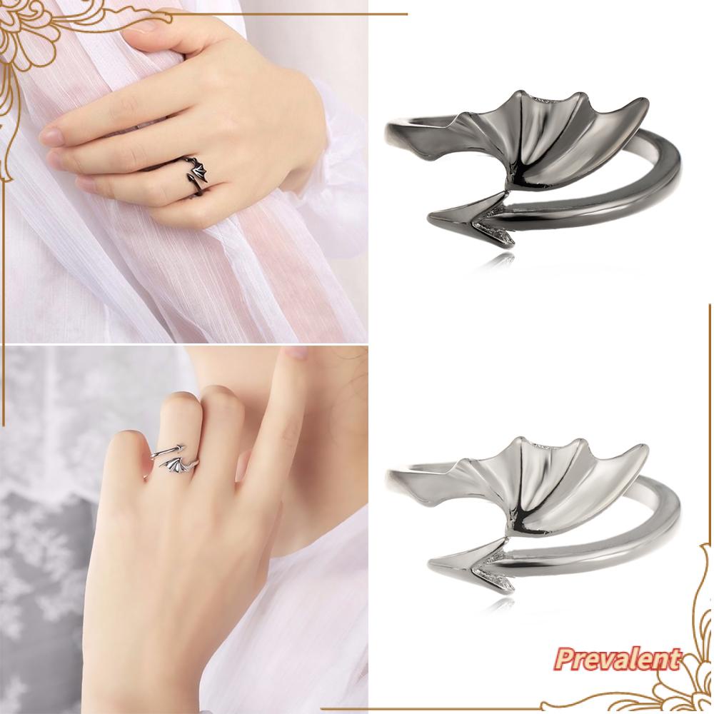 Cincin Model Terbuka Bahan Alloy Desain Iblis Vampire Untuk Pesta Halloween