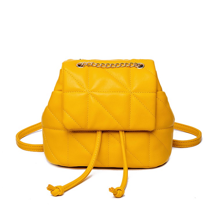 [HONYAN] Tas Ransel Import Backpack Mini Cewek Tali Serut - Wanvi Backpack-Yellow