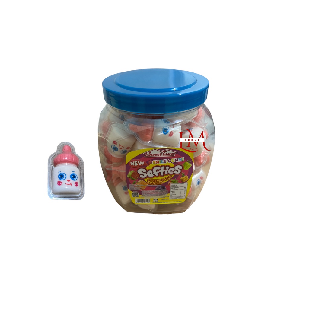 Permen Lunak Softies Sweet Town Bentuk Empeng/Dot Bayi 1 pcs