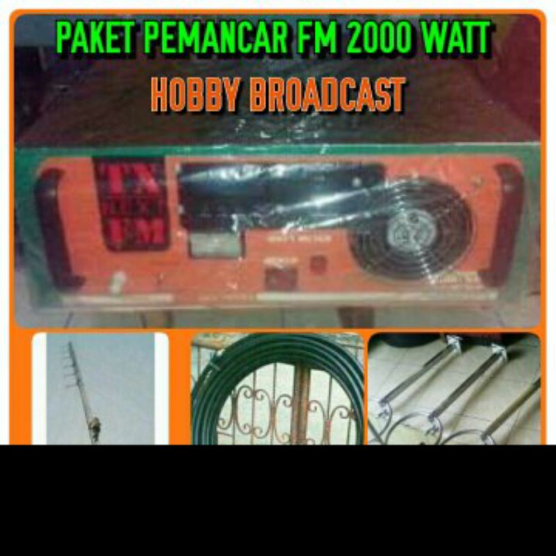 PEMANCAR FM TRANSMITTER FM STEREO PLL LCD 2000 WATT SOLIDSTATE FULL PROTECTION