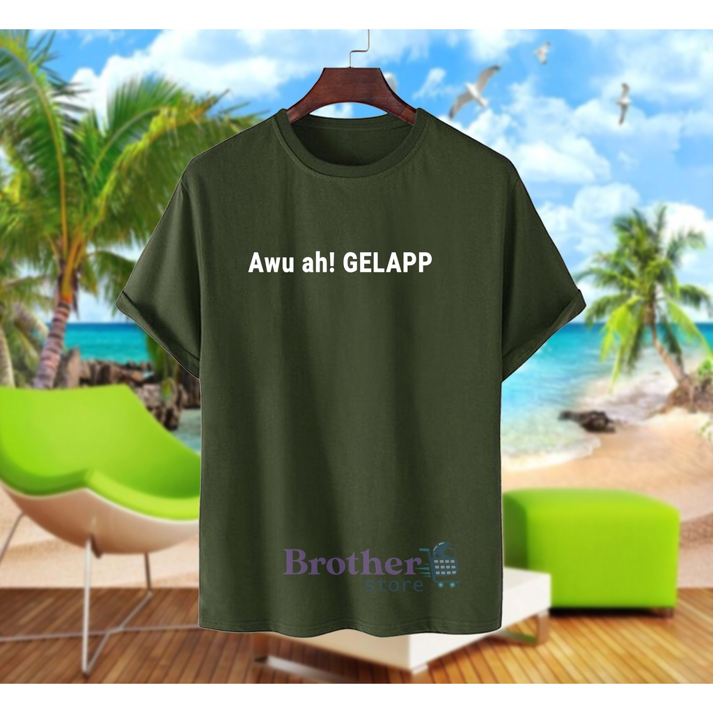 Brother Store Kaos Distro Pria awu ah Gelap Premium