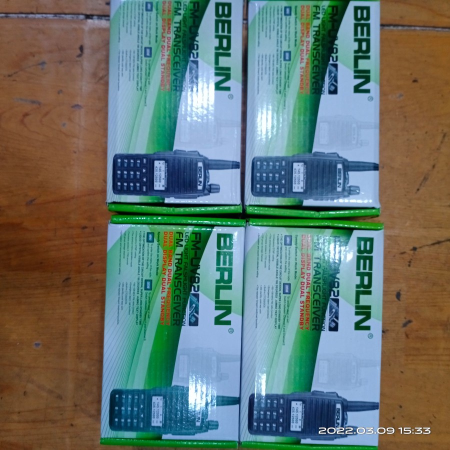 handy talky Ht berlin fm- uv82 fm uv82 dual band uhf dan vhf original