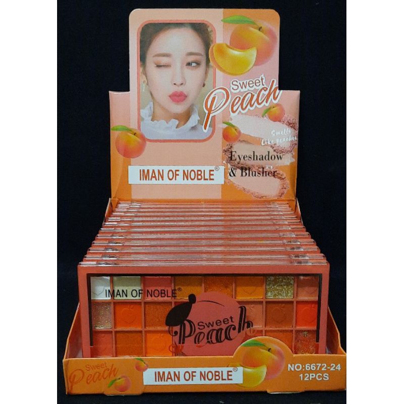 [ECER] EYESHADOW + BLUSHER IMAN OF NOBLE SWEET PEACH NO.6672-47/EYESHADOW PALETTE CUTE CAT NO.764