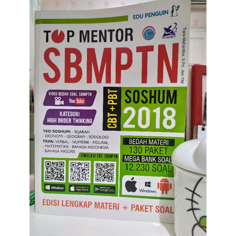 PRELOVED BUKU UTBK SBMPTN SOSHUM TOP MENTOR 2018 // PENERBIT EDU PENGUIN//
