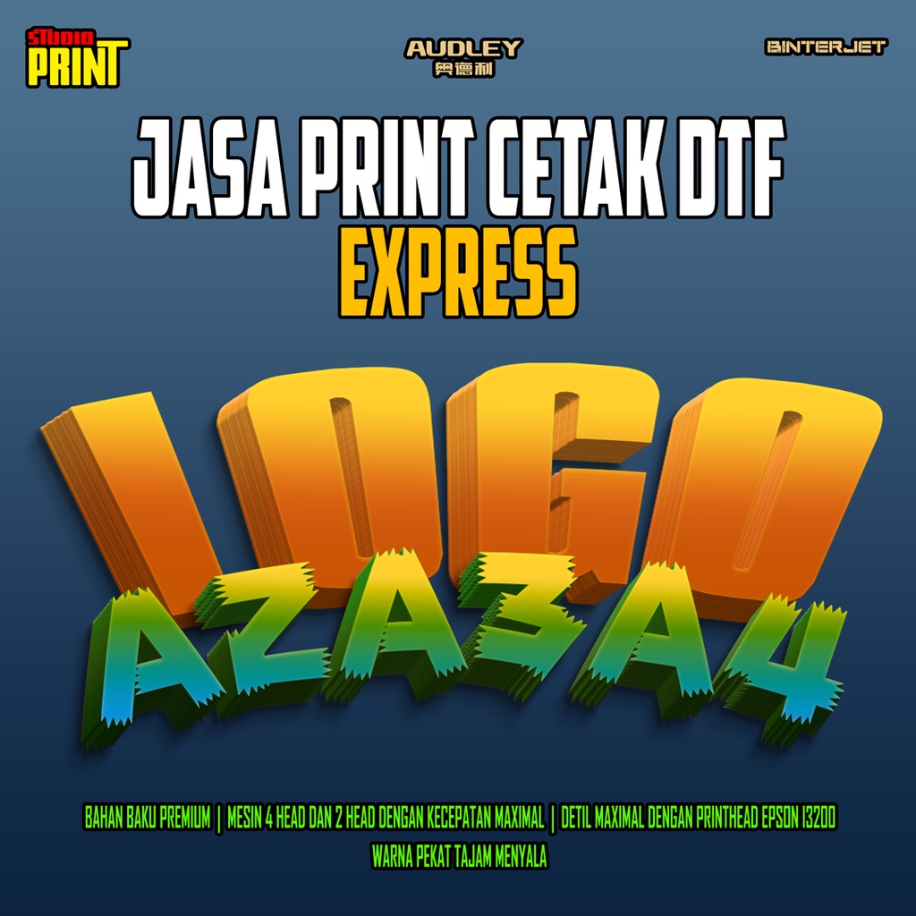 

PRINT CETAK SABLON DTF METERAN PER CM ECERAN A3,A4,1/2M