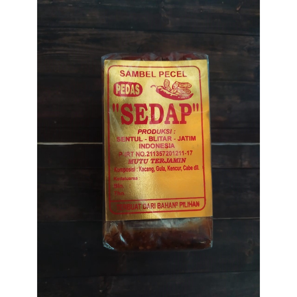 

Nasionalism Sambel pecel sedap bumbu pecel sedap berat 600 gr