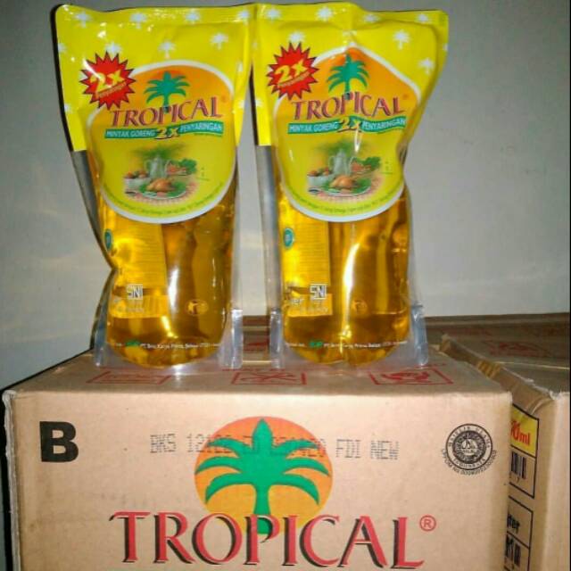 

minyak tropical 1 liter kemasan