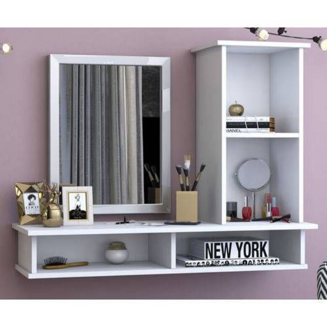  Rak dinding meja rias  cermin badan consioe box wall 