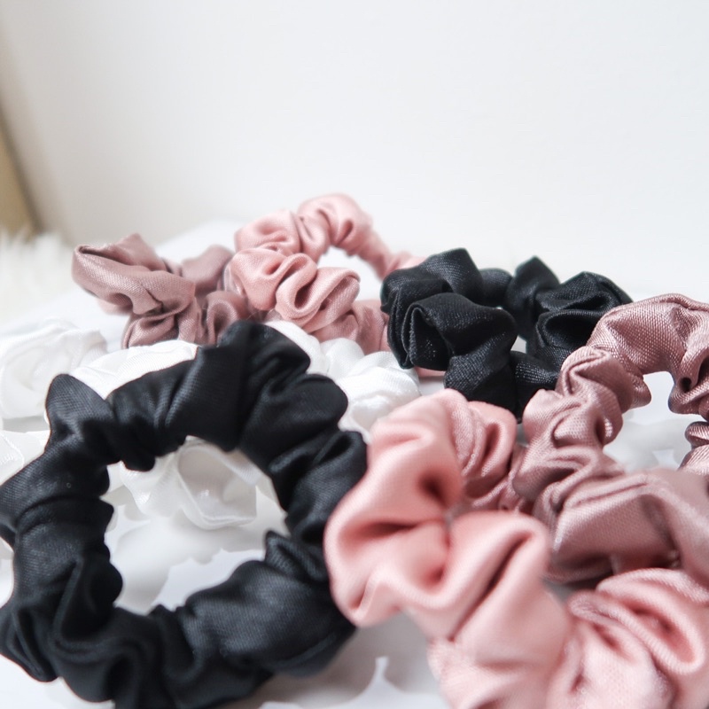 IKAT RAMBUT MINI SATIN SCRUNCHIES KOREA PREMIUM BEST SELLER