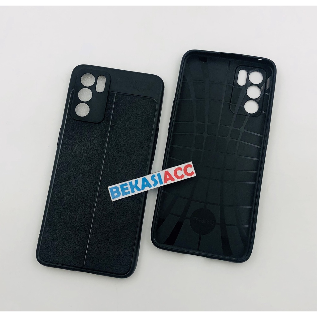 SILIKON OPPO RENO 6 5G AUTO FOCUS / SOFT CASE OPPO RENO 6 5G MOTIF KULIT