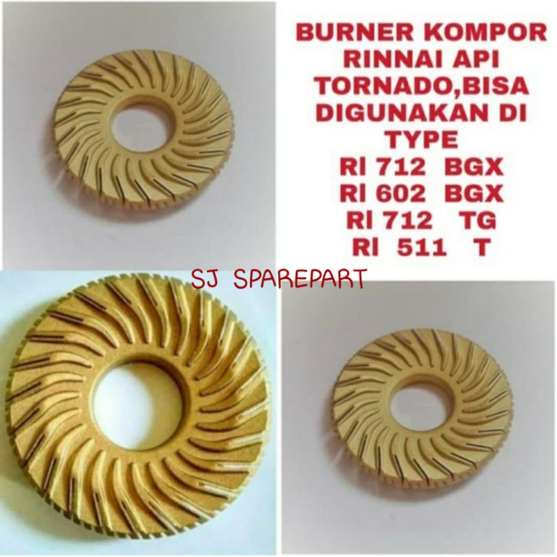 BURNER KOMPOR GAS RINNAI TORNADO/ BURNER RINNAI BGX