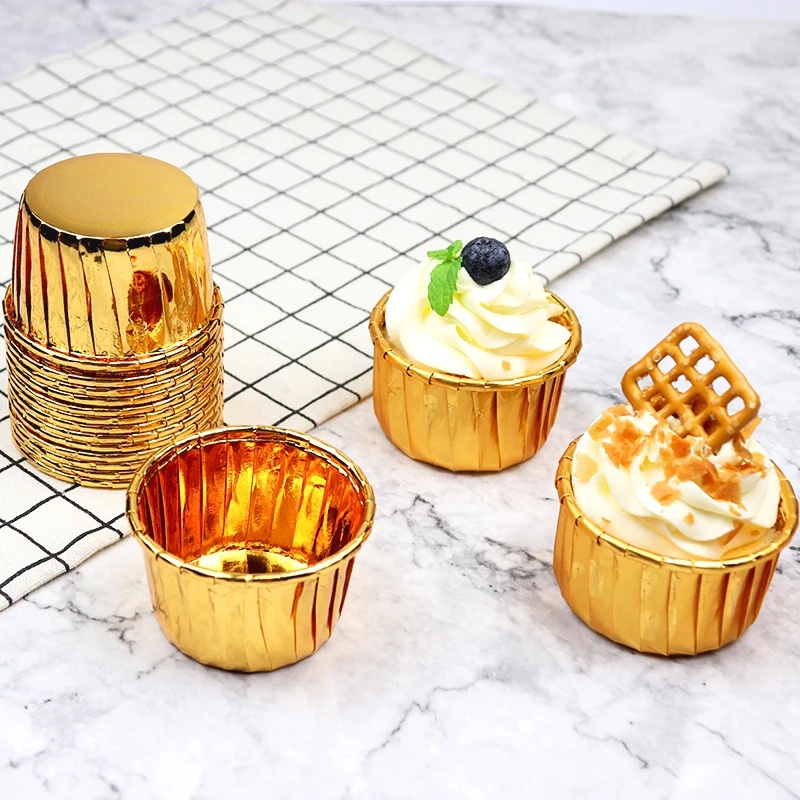 50 Pcs / Pak Nampan Pembungkus Kue Muffin Untuk Aksesoris Pesta Dapur