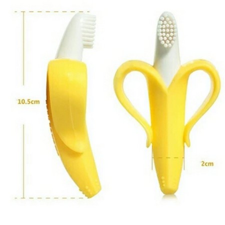 Banana TEETHER- Reliable Sikat lidah silicone gigitan bayi pisang silikon - mainan gigitan baby