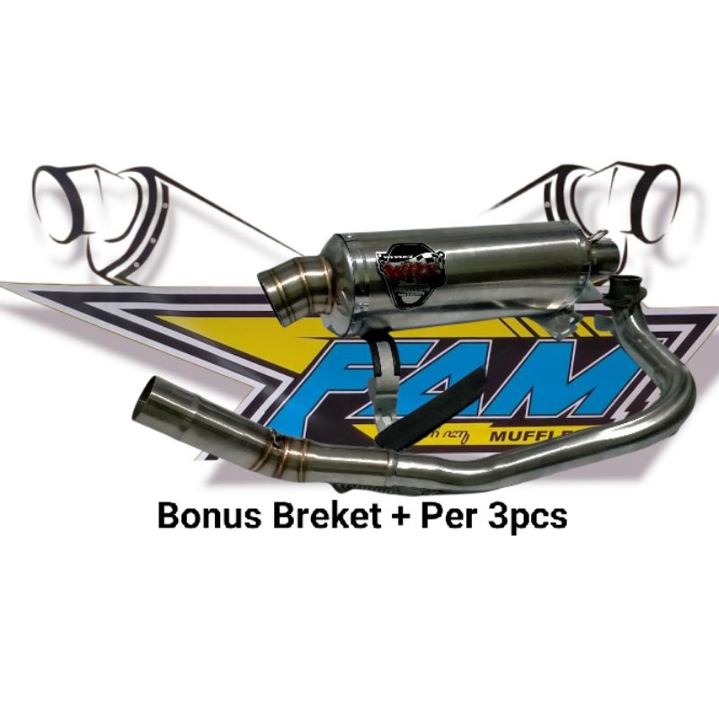 Knalpot WRX Oval Beat Scoopy Genio Vario 110 125 150 PCX