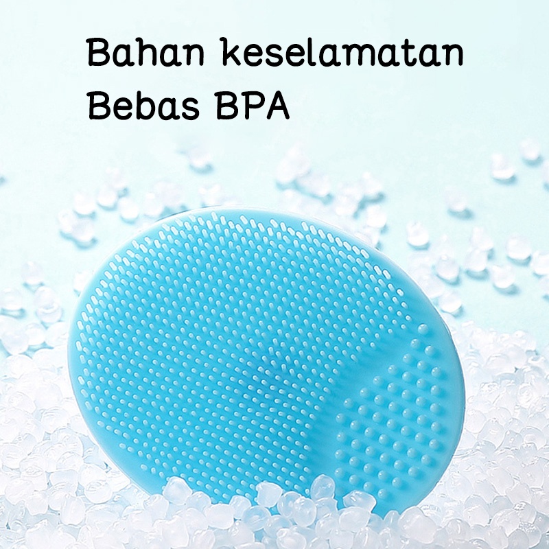 Sikat pembersih wajah/Sikat sampo bayi/Sikat wajah pembersih wajah/Sikat silikon (B222)