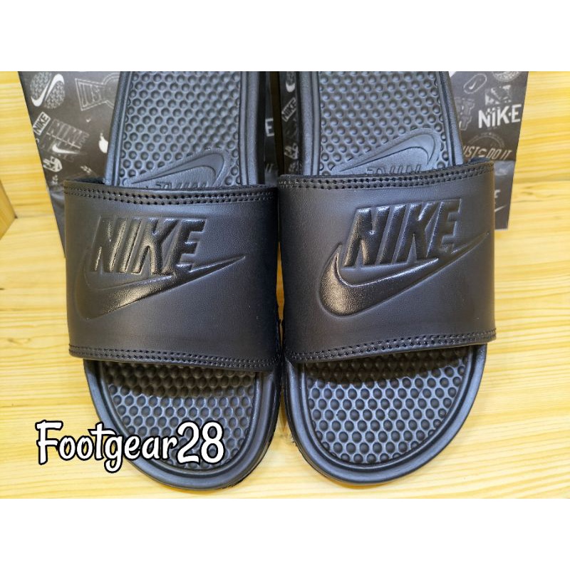 SANDAL NIKE SLIDE BENASSI BLACK / SANDAL SELOP NIKE BENASSI GRADE ORI