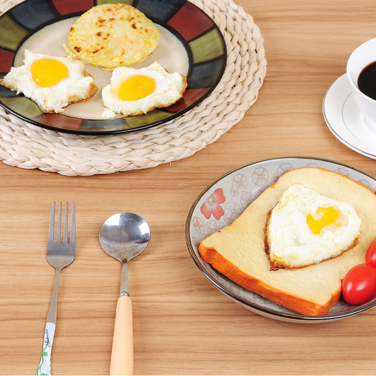 Markas88 Cetakan Telur Goreng Bermotif Stainless Steel Cetakan Telor Ceplok Dadar dan Pancake