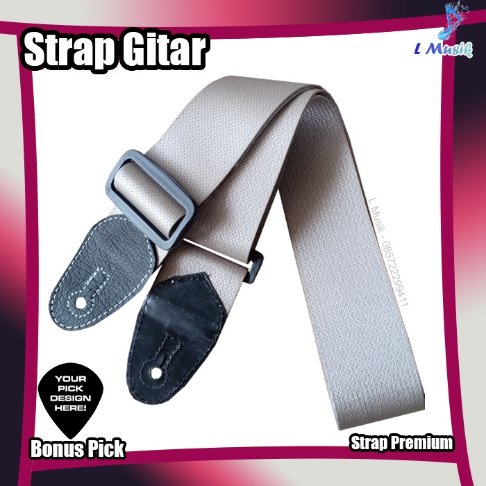 STRAP GITAR PREMIUM|TALI GITAR AKUSTIK ELEKTRIK |TALI STRAP GITAR