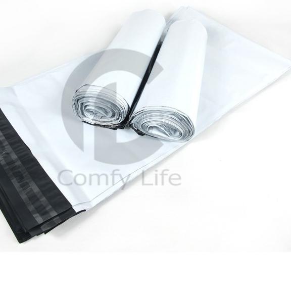

➬ 25 x 35cm Polymailer Polybag Kantong Amplop Plastik Packing (Isi 100) - White Matte ♘