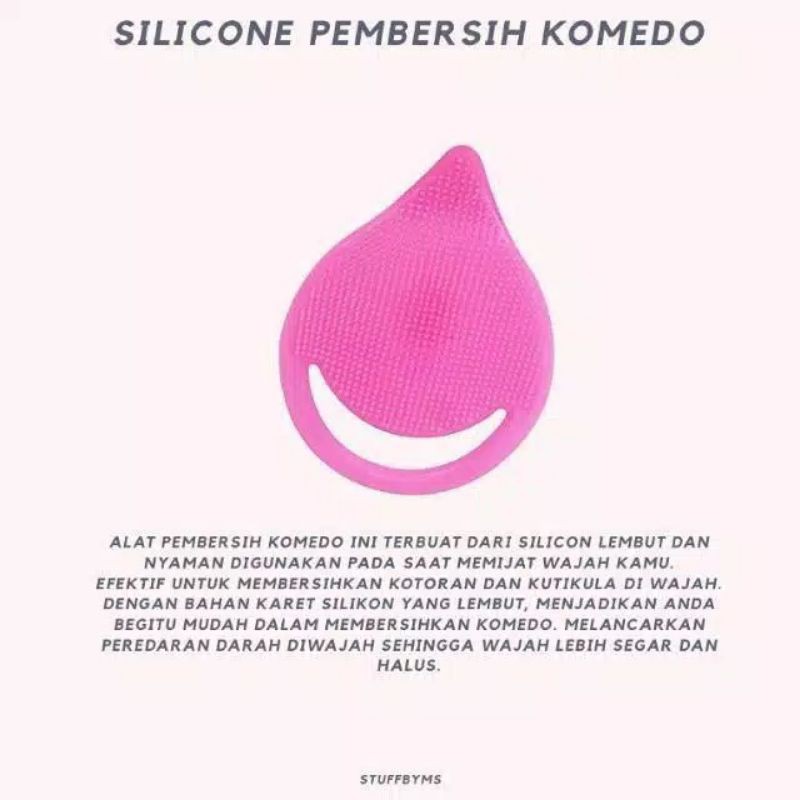 Sikat Pembersih wajah Silikon - Sikat Pembersih Komedo Silikon Face Cleanser