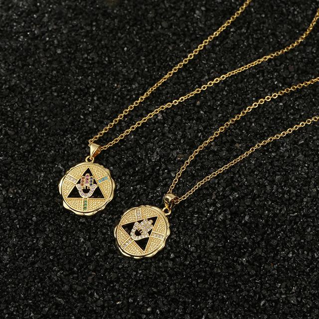 Wanita retro kecil liontin micro zircon-meletakkan kalung dingin ornamen aksesoris