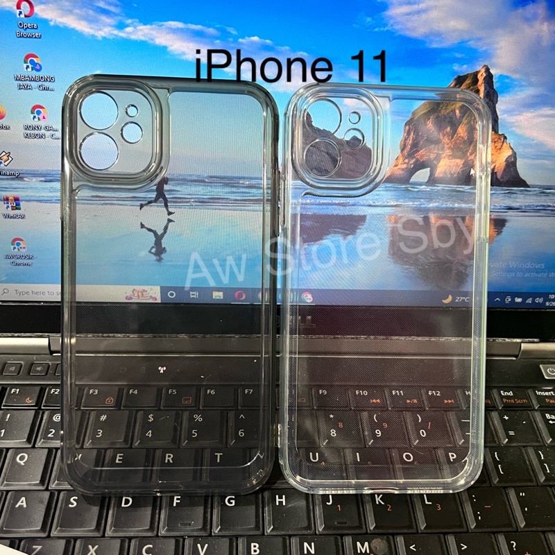 SPACE CASE PROTECT CAMERA IPHONE 11 CLEAR TEBAL TRANSPARANT