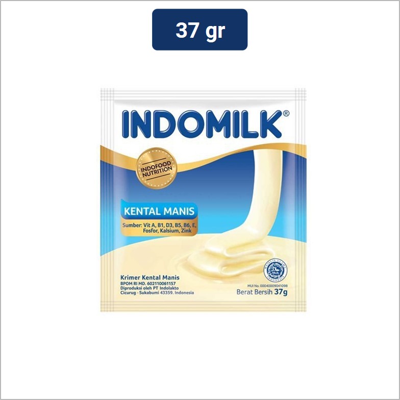 Jual Indomilk Susu Kental Manis Plain 37 gr | Shopee Indonesia