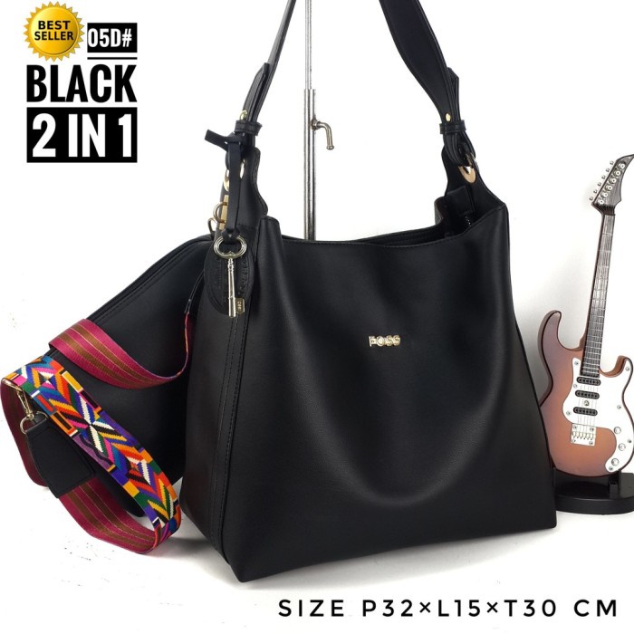 Tas Wanita Batam Fossil 05D Tote Bag Bahu  Premium Murah Hitam Murah Model Terbaru Mewah Elegan Fash