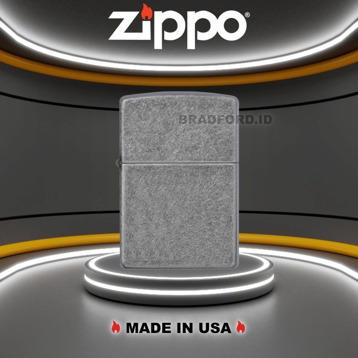 Zippo Classic Antique Silver Plate 121FB Original Made In USA Garansi