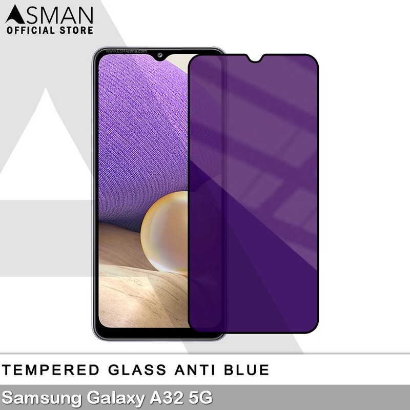 Tempered Glass Blue Light Full Lem Samsung Galaxy A32 5G Anti Radiasi Screen Protector