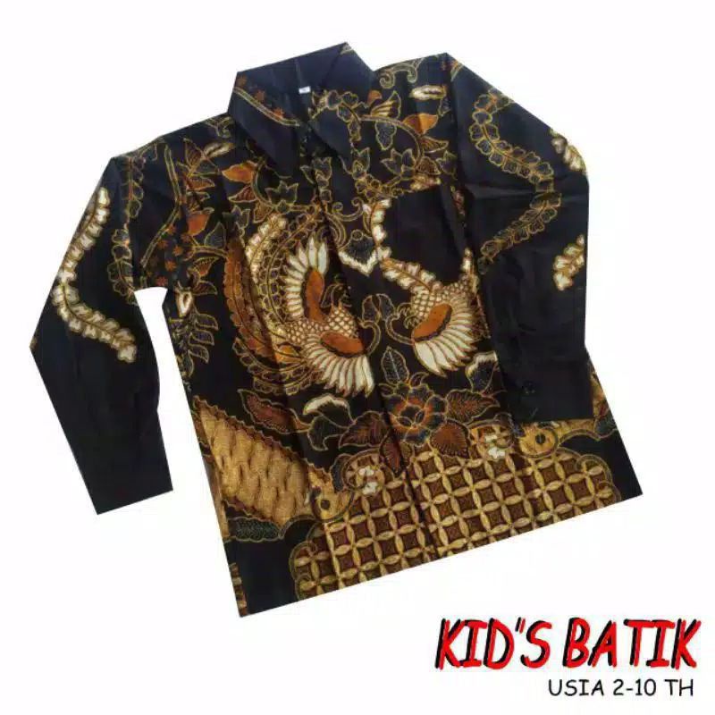 KEMEJA BATIK ANAK LENGAN PANJANG TEMURAH USIA 2-13TH DI SHOPEE (BISA COD)